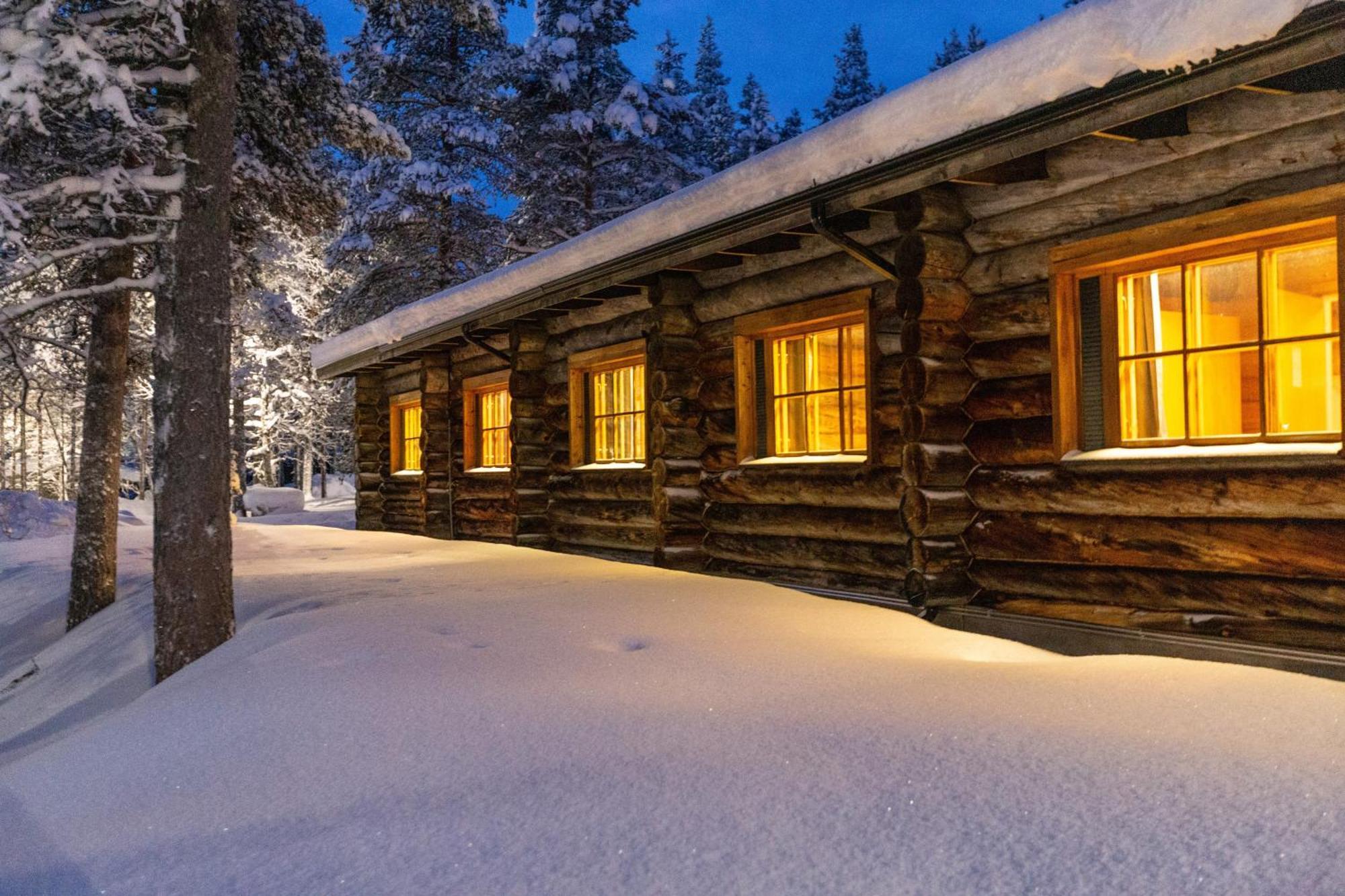 Kuukkeli Log Houses Aurora Resort Саариселькя Экстерьер фото
