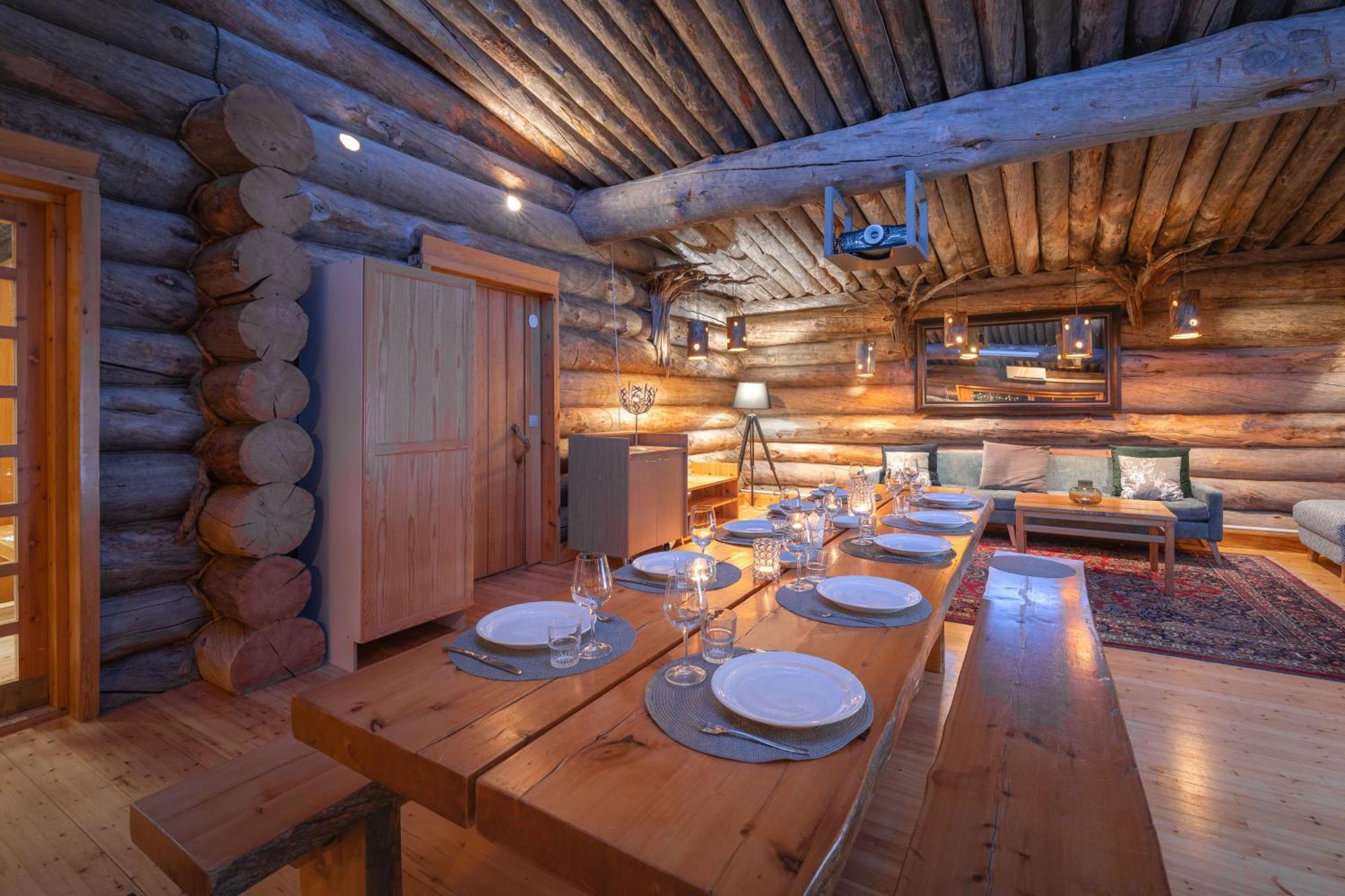 Kuukkeli Log Houses Aurora Resort Саариселькя Экстерьер фото