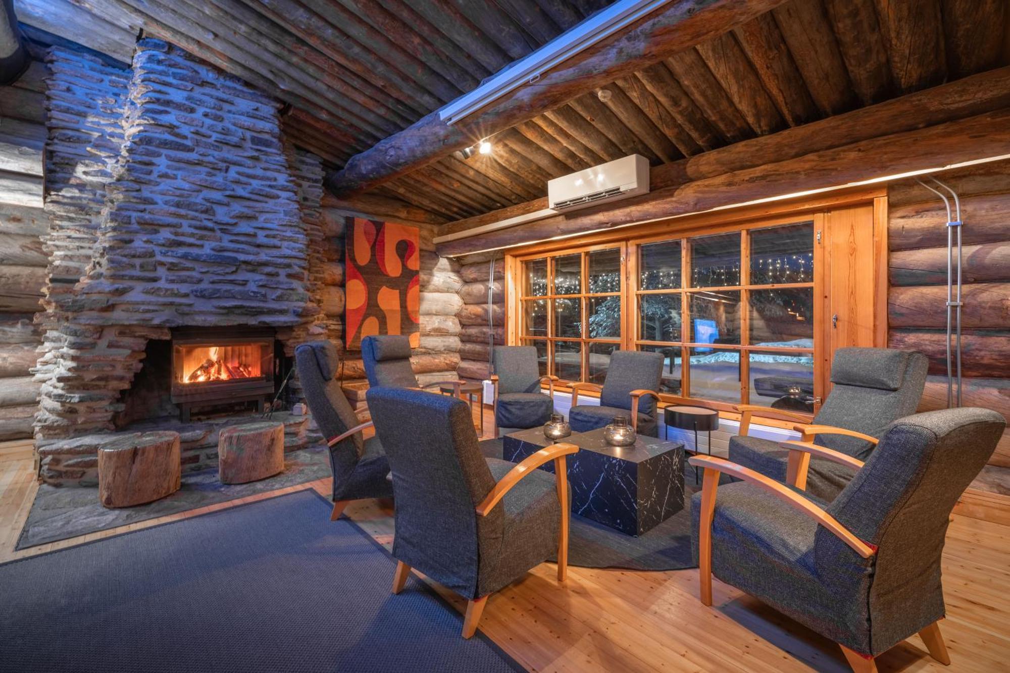 Kuukkeli Log Houses Aurora Resort Саариселькя Экстерьер фото