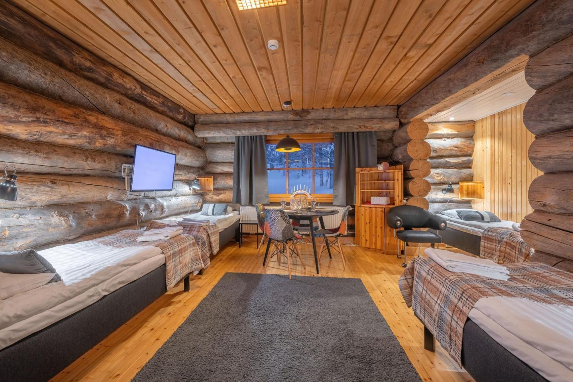 Kuukkeli Log Houses Aurora Resort Саариселькя Номер фото