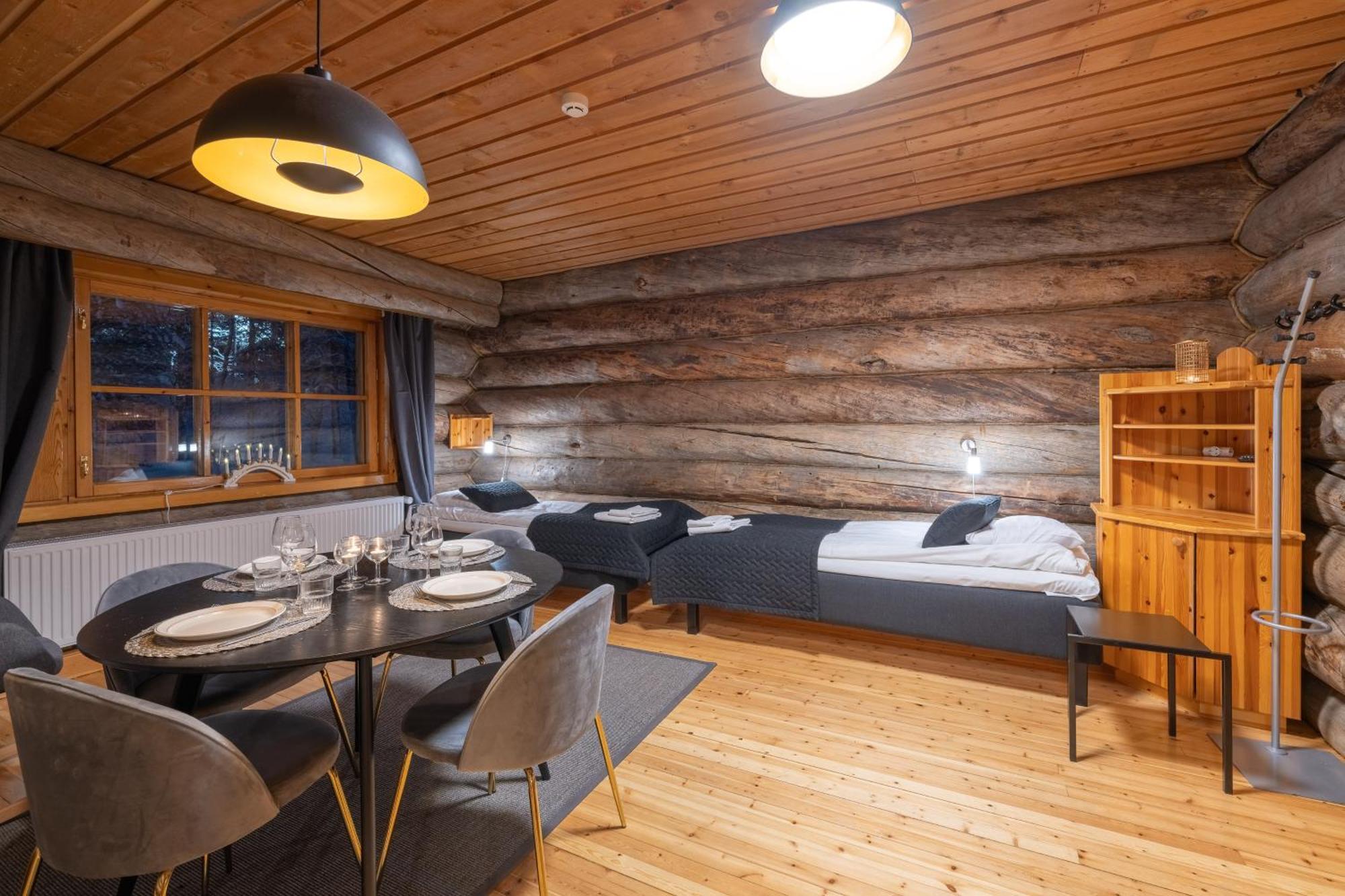 Kuukkeli Log Houses Aurora Resort Саариселькя Номер фото